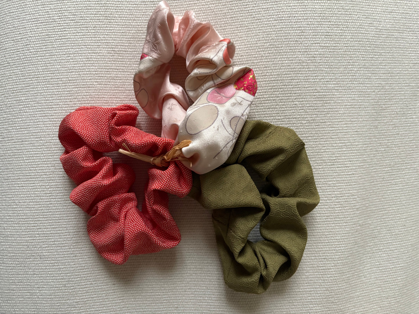 Kimono upcycle, Chouchou fait main